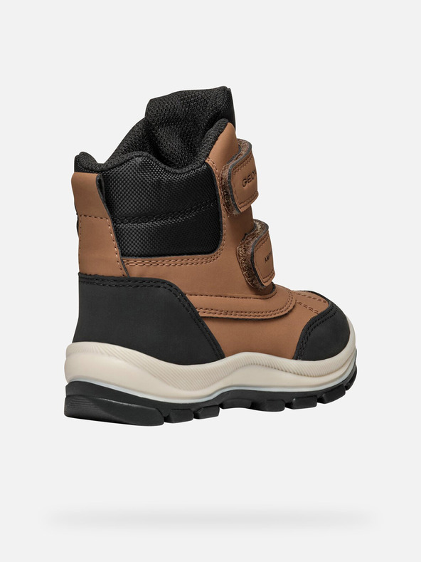 Geox Hnedé chlapčenské zimné topánky Geox Flanfil B Abx
