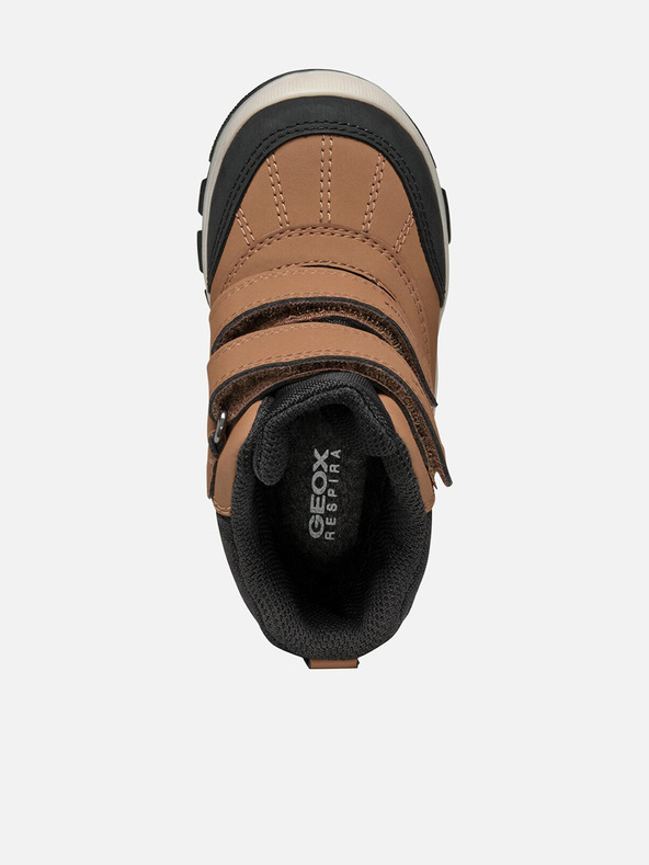 Geox Hnedé chlapčenské zimné topánky Geox Flanfil B Abx