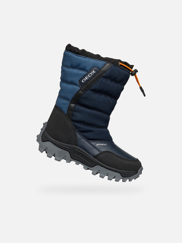 Geox Modré chlapčenské zimné topánky Geox Himalaya Abx