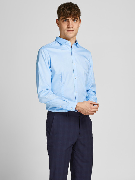 Jack & Jones Svetlomodrá pánska spoločenská košeľa Jack & Jones