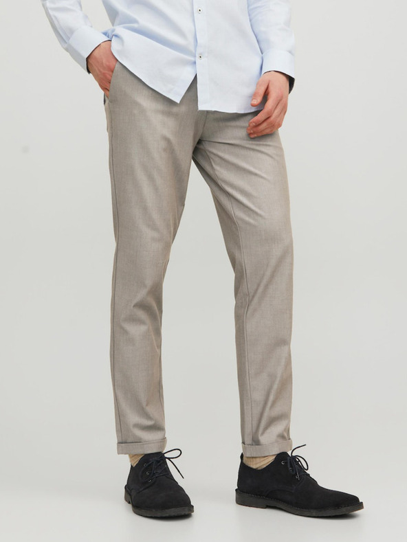 Jack & Jones Jack & Jones Marco Béžové pánske nohavice chino