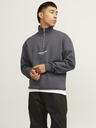 Jack & Jones Šedá pánska mikina Jack & Jones na zips