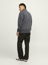 Jack & Jones Šedá pánska mikina Jack & Jones na zips