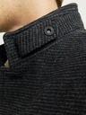 Jack & Jones Tmavo šedý pánsky vlnený kabát Jack & Jones
