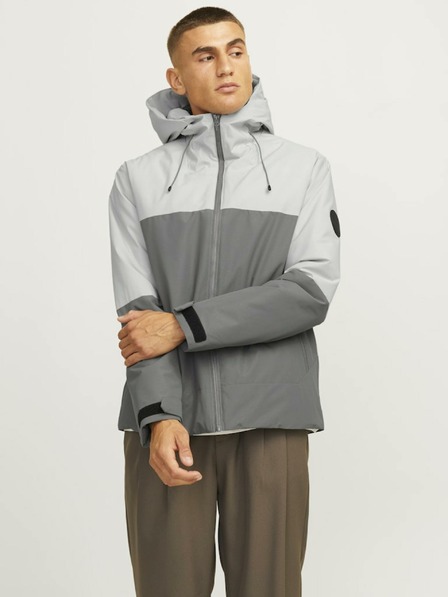 Jack & Jones Šedá pánska ľahká bunda Jack & Jones Aiden
