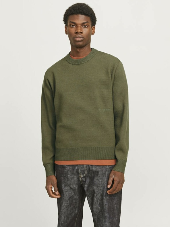 Jack & Jones Khaki Jack & Jones Vester Pánsky sveter
