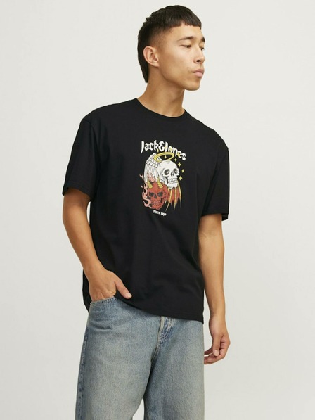 Jack & Jones Čierna pánska košeľa Jack & Jones Seven