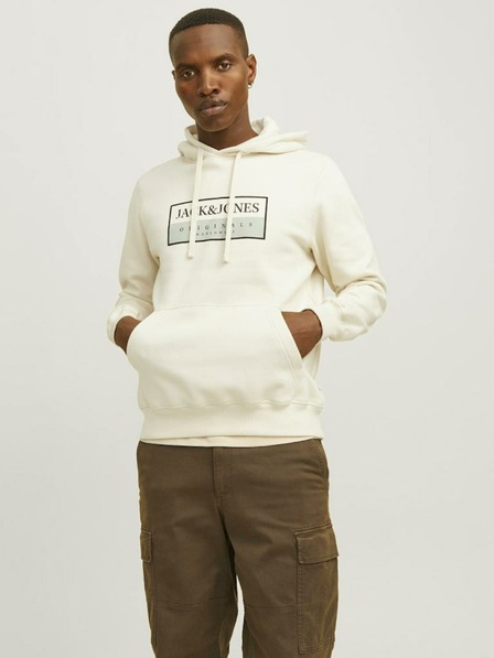 Jack & Jones Krémová pánska mikina Jack & Jones Frederik
