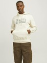 Jack & Jones Krémová pánska mikina Jack & Jones Frederik
