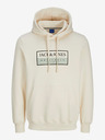 Jack & Jones Krémová pánska mikina Jack & Jones Frederik