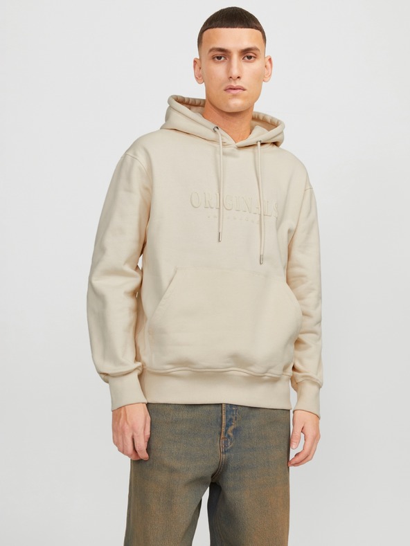 Jack & Jones Jack & Jones Frederiks pánska mikina béžová
