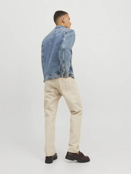 Jack & Jones Béžové pánske džínsy rovného strihu Jack & Jones Chris