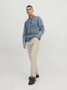 Jack & Jones Béžové pánske džínsy rovného strihu Jack & Jones Chris