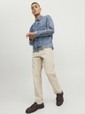 Jack & Jones Béžové pánske džínsy rovného strihu Jack & Jones Chris
