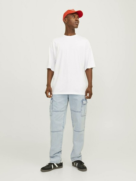 Jack & Jones Svetlomodré pánske džínsy rovného strihu Jack & Jones Eddie
