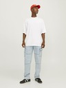 Jack & Jones Svetlomodré pánske džínsy rovného strihu Jack & Jones Eddie