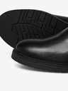 Jack & Jones Čierne pánske kožené chelsea čižmy Jack & Jones Vaux