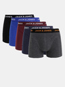 Jack & Jones Sada piatich boxeriek v modrej, čiernej, sivej a bordovej farbe Jack & Jones Black Friday
