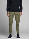 Jack & Jones Zelené pánske nohavice Jack & Jones Paul
