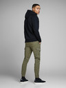 Jack & Jones Zelené pánske nohavice Jack & Jones Paul