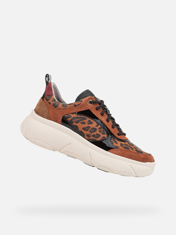 Geox Hnedé dámske tenisky Geox Nebula 2.0 X
