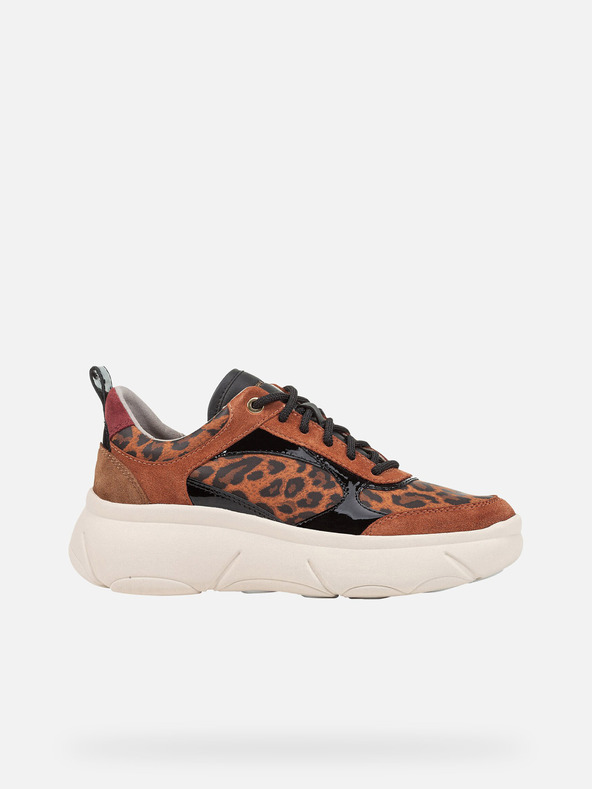 Geox Hnedé dámske tenisky Geox Nebula 2.0 X