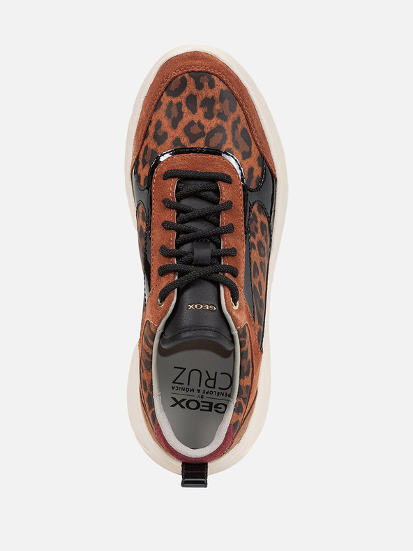 Geox Hnedé dámske tenisky Geox Nebula 2.0 X