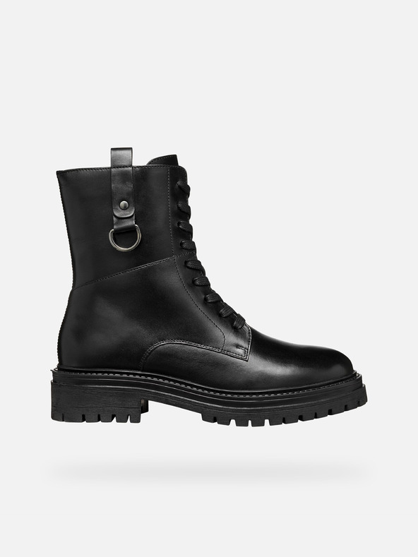 Geox Čierne dámske členkové topánky Geox Iridea