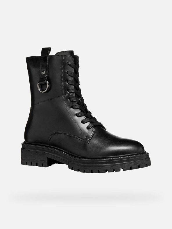 Geox Čierne dámske členkové topánky Geox Iridea