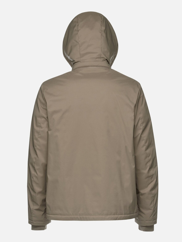 Geox Béžová pánské prešívaná bunda Geox Aurelio