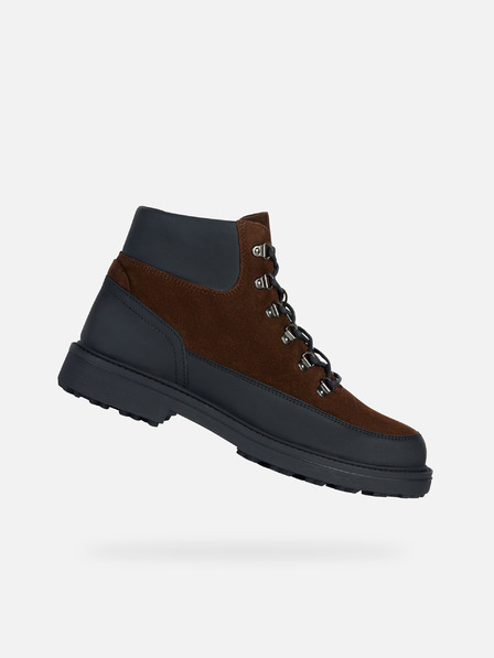 Geox Hnedé pánske členkové topánky Geox Lagorai + Grip