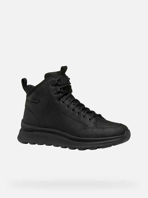 Geox Čierne pánske členkové topánky Geox Spherica Actif X2