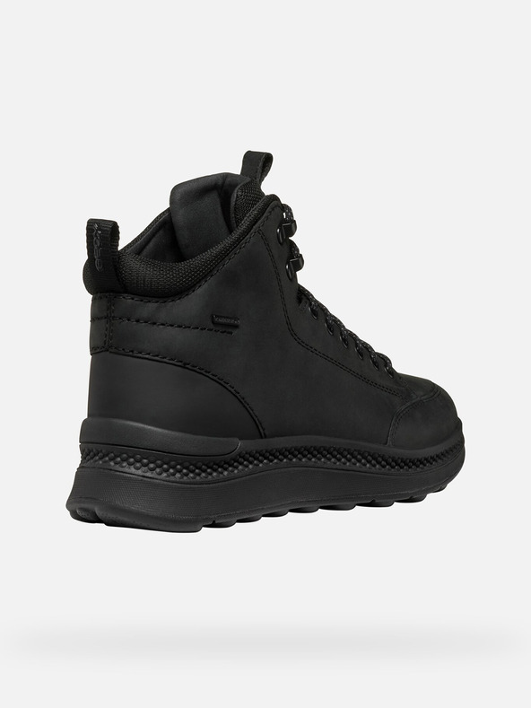 Geox Čierne pánske členkové topánky Geox Spherica Actif X2