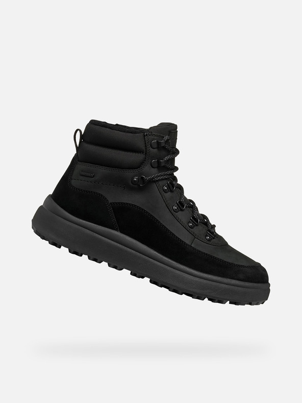 Geox Čierne pánske členkové tenisky Geox Granito + Grip B A