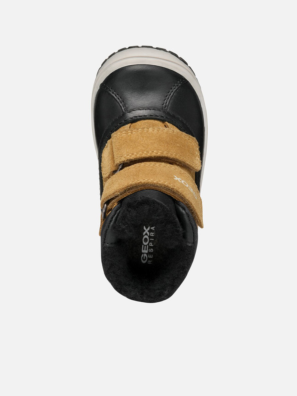 Geox Čierne chlapčenské členkové topánky Geox Omar WPF