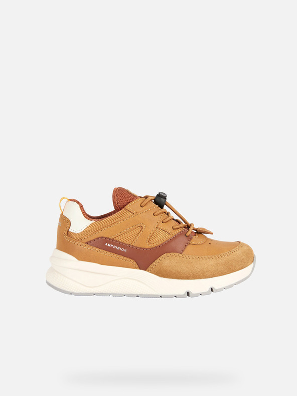 Geox Žlté chlapčenské tenisky Geox Rooner B ABX