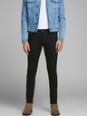 Jack & Jones Čierne pánske džínsy úzkeho strihu Jack & Jones Liam