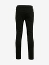 Jack & Jones Čierne pánske džínsy úzkeho strihu Jack & Jones Liam