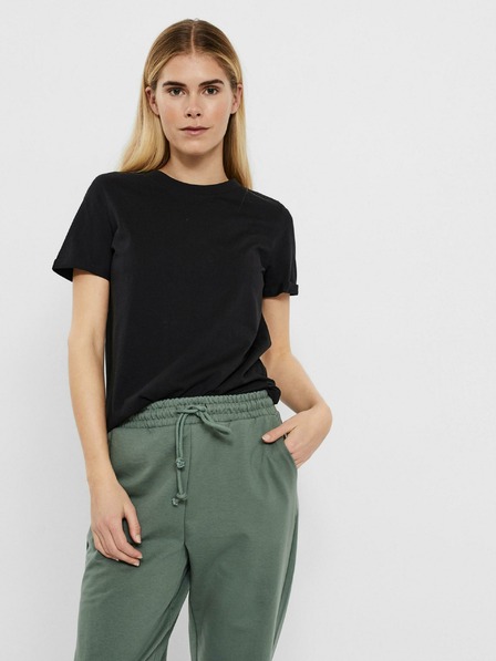 Vero Moda Čierne základné tričko VERO MODA Paula