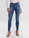 Vero Moda Modré skinny fit džínsy VERO MODA Peach