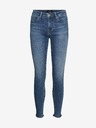 Vero Moda Modré skinny fit džínsy VERO MODA Peach