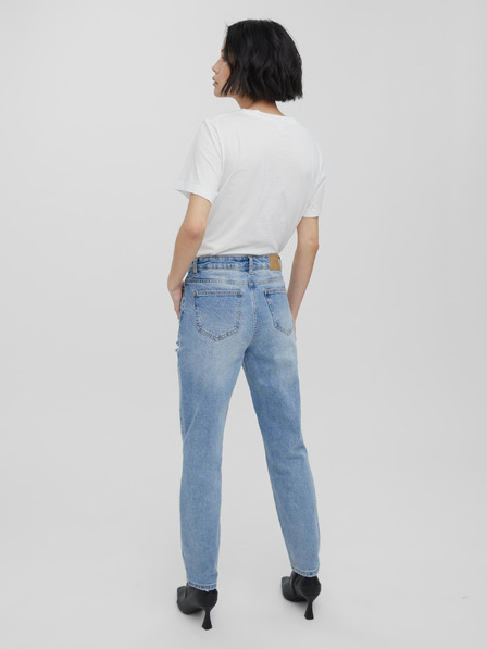 Vero Moda Modré džínsy rovného strihu VERO MODA
