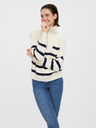 Vero Moda Modro-smetanový pruhovaný sveter VERO MODA Saba
