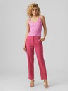 Vero Moda Tmavoružové dámske nohavice VERO MODA Zelda