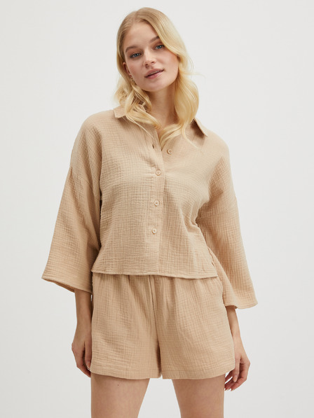 Vero Moda Béžová dámska košeľa VERO MODA Natali