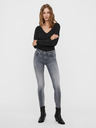 Vero Moda Šedé dámske úzke džínsy VERO MODA Lux