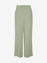 Vero Moda Svetlozelené dámske nohavice so širokými nohavicami by VERO MODA Carmen