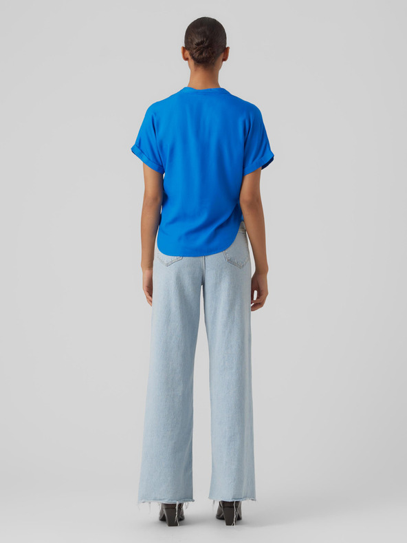 Vero Moda Modrá blúzka VERO MODA Beauty