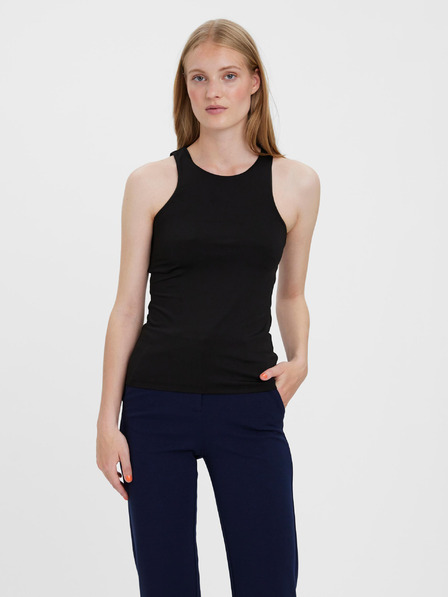 Vero Moda Čierne dámske základné tielko VERO MODA Bianca