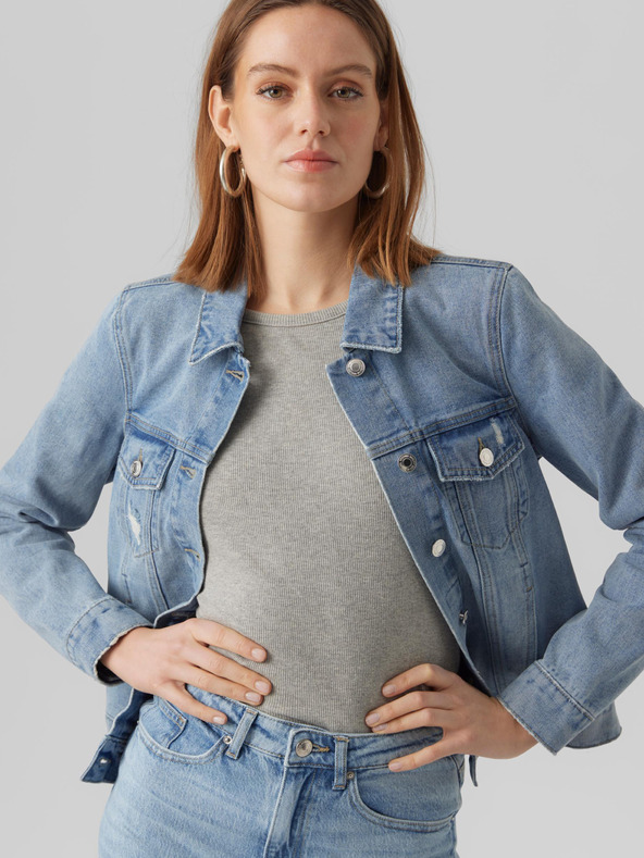 Vero Moda Svetlomodrá dámska džínsová bunda VERO MODA Zorica